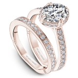 Claw & Channel Prong-Set Diamond Engagement Ring
