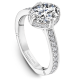 Claw & Channel Prong-Set Diamond Engagement Ring