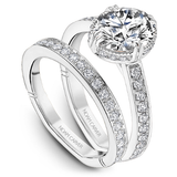 Claw & Channel Prong-Set Diamond Engagement Ring