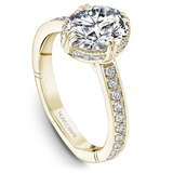 Claw & Channel Prong-Set Diamond Engagement Ring