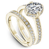 Claw & Channel Prong-Set Diamond Engagement Ring