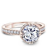 Claw & Channel Prong-Set Diamond Engagement Ring