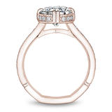 Claw & Channel Prong-Set Diamond Engagement Ring