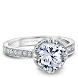 Claw & Channel Prong-Set Diamond Engagement Ring