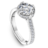 Claw & Channel Prong-Set Diamond Engagement Ring