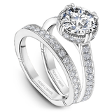Claw & Channel Prong-Set Diamond Engagement Ring