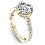 Claw & Channel Prong-Set Diamond Engagement Ring