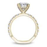 Accented Engagement Ring with Hidden Halo & Diamond Shank (0.05ct Diamonds)