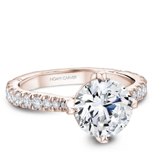 Load image into Gallery viewer, North-South-East-West Claw Prong Diamond Engagement Ring
