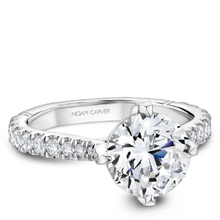 Load image into Gallery viewer, North-South-East-West Claw Prong Diamond Engagement Ring
