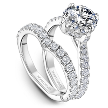 Load image into Gallery viewer, North-South-East-West Claw Prong Diamond Engagement Ring
