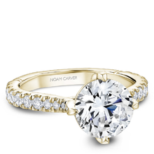 Load image into Gallery viewer, North-South-East-West Claw Prong Diamond Engagement Ring
