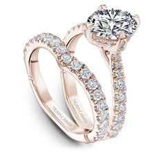 Load image into Gallery viewer, North-South-East-West Claw Prong Diamond Engagement Ring
