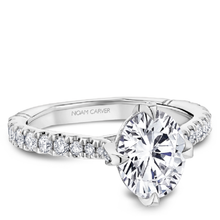 Load image into Gallery viewer, North-South-East-West Claw Prong Diamond Engagement Ring
