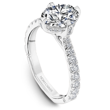 Load image into Gallery viewer, North-South-East-West Claw Prong Diamond Engagement Ring
