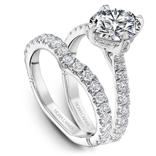 Load image into Gallery viewer, North-South-East-West Claw Prong Diamond Engagement Ring
