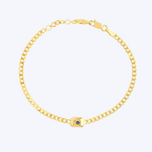 Load image into Gallery viewer, K. Mason Curb Link Gemstone Bracelet
