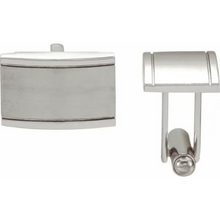 Load image into Gallery viewer, Stainless Steel Rectangular High Polish Cufflinks
