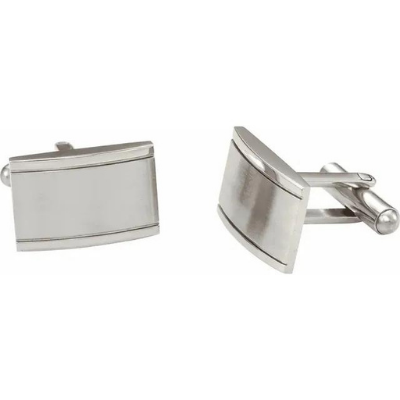 Stainless Steel Rectangular High Polish Cufflinks