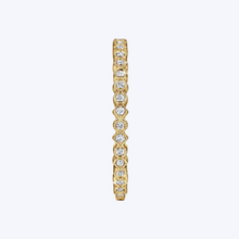 Load image into Gallery viewer, Scalloped Stackable Diamond Band
