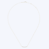 Annabeth Diamond Pave Curved Bar Necklace