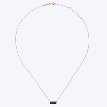 Load image into Gallery viewer, Rectangular Black Diamond Pendant Necklace
