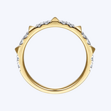 Paige Alternating Diamond and Pyramid Stackable Ring