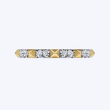 Paige Alternating Diamond and Pyramid Stackable Ring