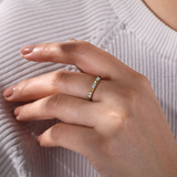 Paige Alternating Diamond and Pyramid Stackable Ring