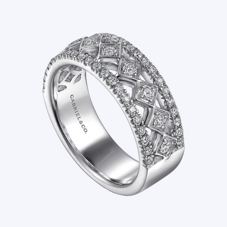 Geometric Diamond Band