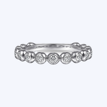 Load image into Gallery viewer, Bezel Set Diamond Beaded Ring
