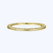 Load image into Gallery viewer, Milgrain Slim Stackable Ring
