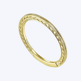 Milgrain Slim Stackable Ring
