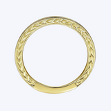 Milgrain Slim Stackable Ring