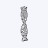 Twisted Filigree Diamond Stackable Ring