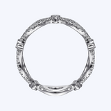 Open Link Diamond Station Ring