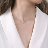 Bezel Set Diamond Pendant Necklace