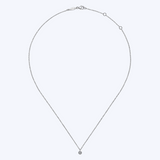 Bezel Set Diamond Pendant Necklace