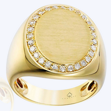 Load image into Gallery viewer, Signet Diamond Ring
