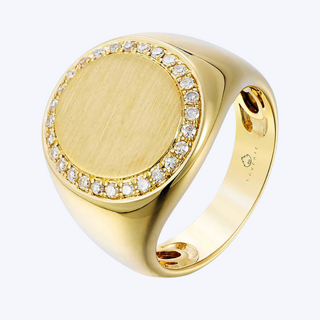Signet Diamond Ring