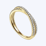 Alexia Criss-Cross Diamond Stackable Ring