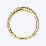 Alexia Criss-Cross Diamond Stackable Ring