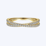 Alexia Criss-Cross Diamond Stackable Ring