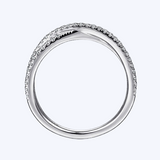 Alexia Criss-Cross Diamond Stackable Ring