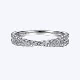 Alexia Criss-Cross Diamond Stackable Ring