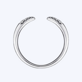 Open Diamond Tipped Stackable Ring