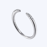 Open Diamond Tipped Stackable Ring