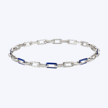 Load image into Gallery viewer, Enamel &amp; Diamond Link Bracelet
