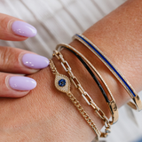 Diamond & Enamel Bangle