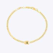 Load image into Gallery viewer, K. Mason Curb Link Gemstone Bracelet
